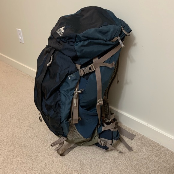 Gregory Z55 Backpack with rain cover, Navy Blue - Picture 2 of 8